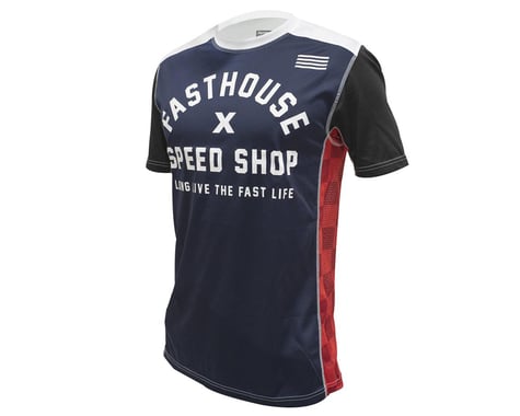 Fasthouse Inc. Classic Heritage Short Sleeve Jersey (Navy) (M)