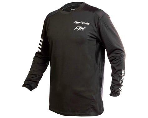 Fasthouse Inc. Youth Alloy Rally Long Sleeve Jersey (Black) (Youth S)