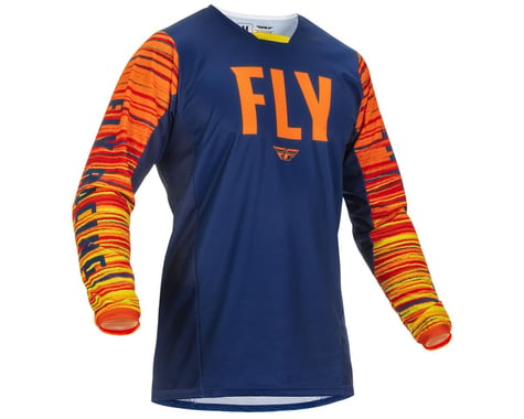 Fly Racing Kinetic Wave Jersey (Navy/Orange) (XL)