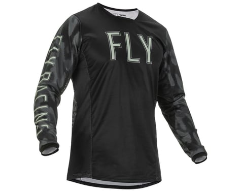 Fly Racing Kinetic S.E. Tactic Jersey (Black/Grey Camo) (M)