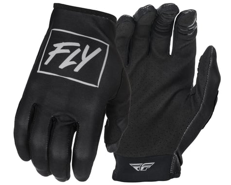 Fly Racing Youth Lite Gloves (Black/Grey) (Youth M)