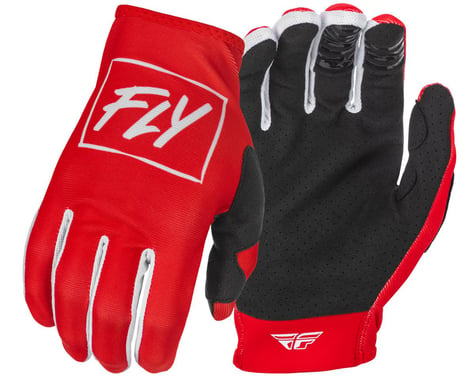 Fly Racing Youth Lite Gloves (Red/White) (Youth M)