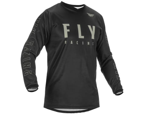 Fly Racing Youth F-16 Jersey (Black/Grey) (Youth XL)