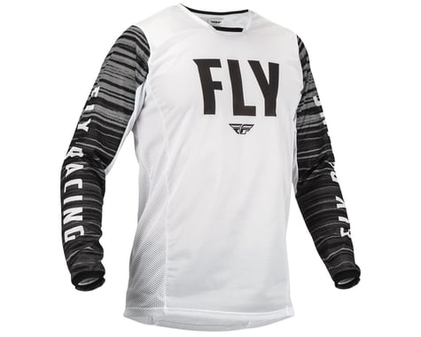 Fly Racing Kinetic Mesh Jersey (White/Black/Grey) (S)