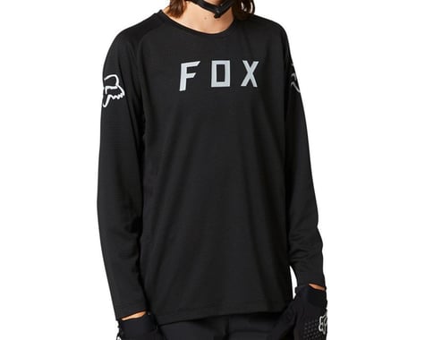 Fox Racing Defend Long Sleeve Youth Jersey (Black) (Youth L)