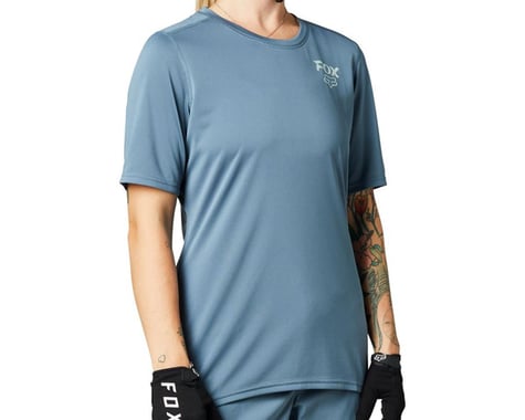 Fox Racing Women's Ranger Short Sleeve Jersey (Matte Blue) (XL)