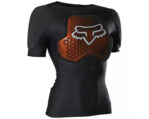 Fox Racing Women's BaseFrame Pro Short Sleeve Body Armor (Black) (S)