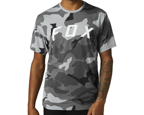 Fox Racing BNKR Short Sleeve Tech T-shirt (Black Camo) (L)
