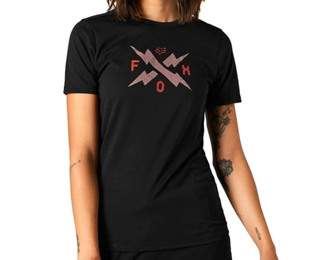 Fox Racing Women's Calibrated Short Sleeve Tech Tee (Black) (M)