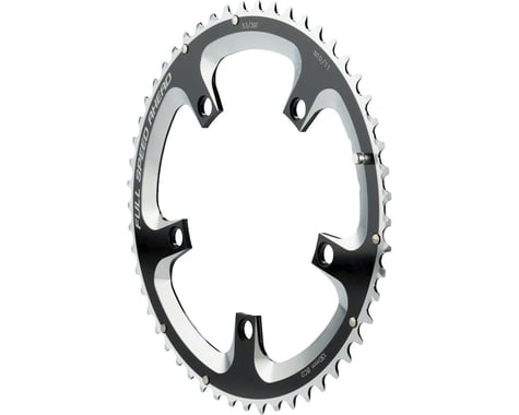 FSA Super Road Chainrings (Black/Silver) (2 x 10/11 Speed) (Outer) (130mm BCD) (53T)