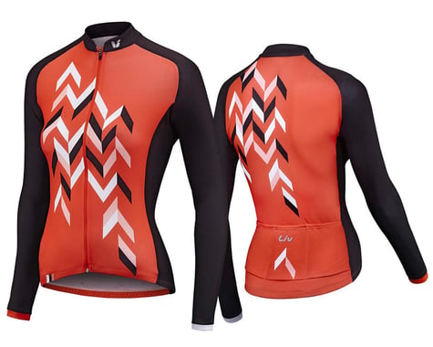Liv Accelerate Women's Long Sleeve Thermal Jersey (Coral/Charcoal) (S)