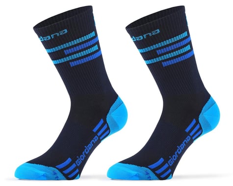 Giordana FR-C Tall Lines Socks (Midnight Blue/Blue) (M)
