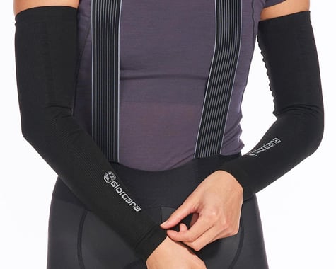 Giordana Knitted Dryarn Arm Warmers (Black) (XL)
