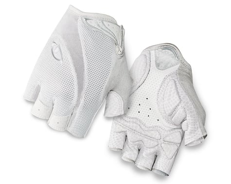 Giro Monica Short Finger Bike Gloves (White/Silver) (M)