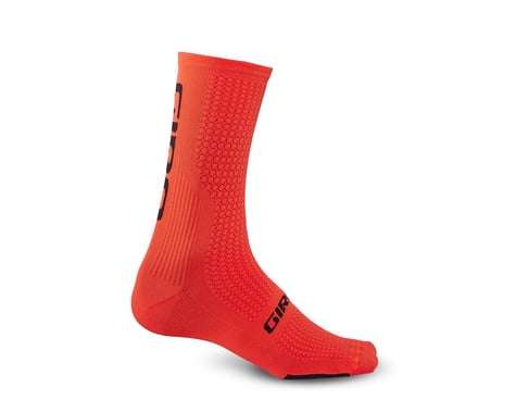 Giro HRc Team Socks (Vermillion Orange/Black) (S)