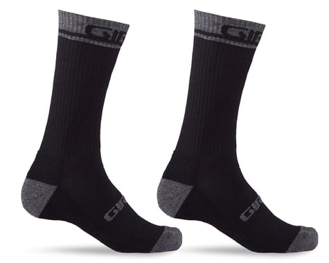Giro Winter Merino Wool Socks (Black/Dark Shadow) (L)