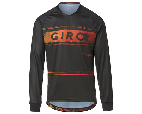 Giro Men's Roust Long Sleeve Jersey (Black/Red Hypnotic) (M)