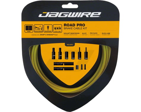 Jagwire Road Pro Brake Cable Kit (Yellow) (Stainless) (1.5mm) (1500/2800mm)