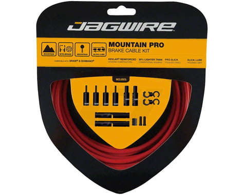 Jagwire Mountain Pro Brake Cable Kit (Red) (Stainless) (1.5mm) (1500/2800mm)