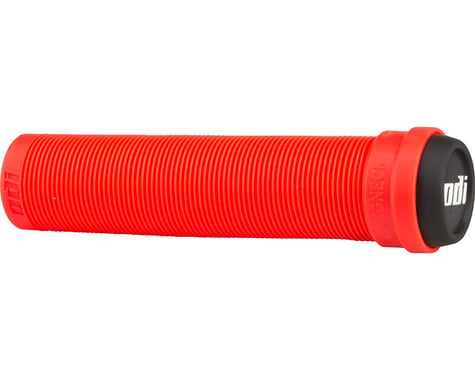 ODI Longneck Soft Compound Flangeless Grips (Fire Red) (135mm)