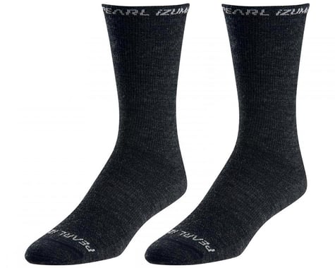 Pearl Izumi Elite Tall Wool Socks (Black) (L)