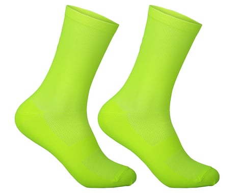POC Fluo Mid Socks (Fluorescent Yellow/Green) (L)