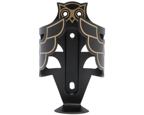 Portland Design Works Owl Water Bottle Cage (Black/Gold)
