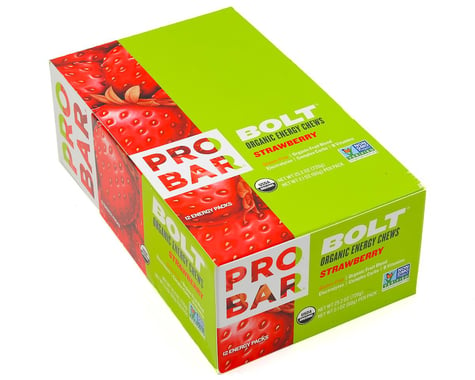 Probar Bolt Organic Energy Chews (Strawberry) (12 | 2.1oz Packets)
