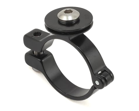 Problem Solvers Cross Front Derailleur Clamp w/ Cable Pulley (Black) (34.9mm)