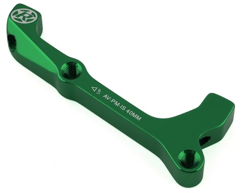 Reverse Components Disc Brake Adapters (Green) (IS Mount | Avid) (180mm Rear)