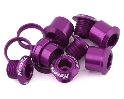 Reverse Components Chainring Bolt Set (Purple) (4 Pack)
