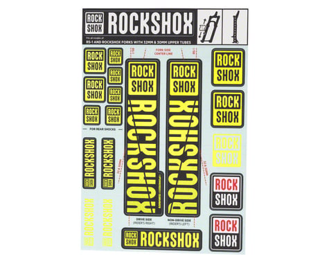 RockShox Decal Kit (30/32mm) (Yellow)