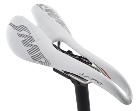 Selle SMP Dynamic Saddle (White) (AISI 304 Rails) (138mm)