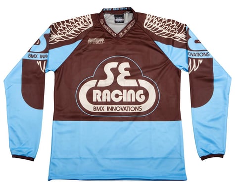 SE Racing Retro BMX Jersey (Blue) (Youth L)