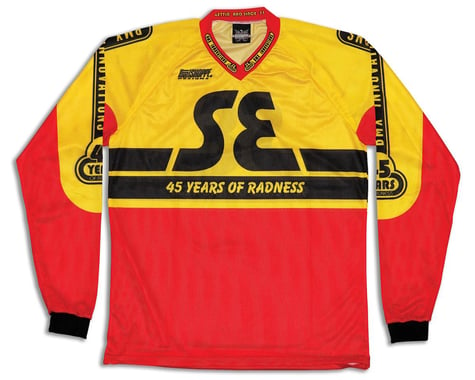 SE Racing 45 Years of Radness Retro BMX Jersey (Red/Yellow) (S)