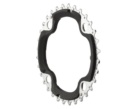 Shimano XT M780 Chainrings (Black/Silver) (3 x 10 Speed) (64/104mm BCD) (Middle) (32T)