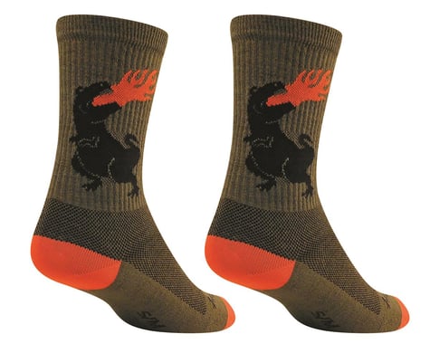 Sockguy 6" Wool Socks (Dinosaur) (S/M)