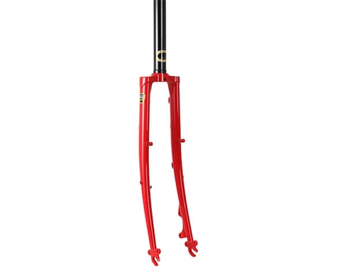 Soma Wolverine Lugged CX Fork (Red) (Disc) (QR)