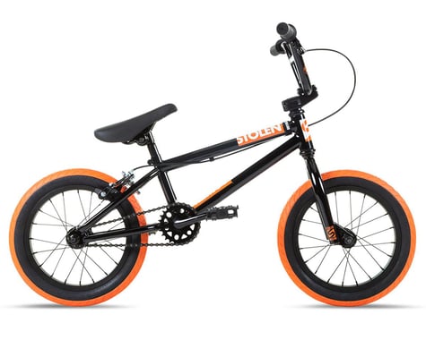 Stolen 2022 Agent 14" BMX Bike (14.6" Toptube) (Black/Dark Neon Orange)