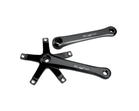 Sugino 75 Track Crank Arm Set (Black) (Single Speed) (Square Taper ISO) (170mm)