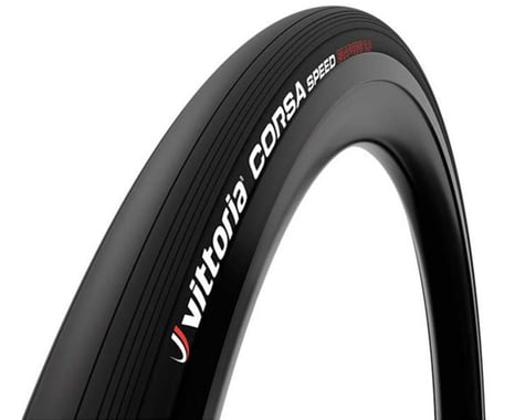 Vittoria Corsa Speed TLR Tubeless Road Tire (Black) (700c / 622 ISO) (25mm)