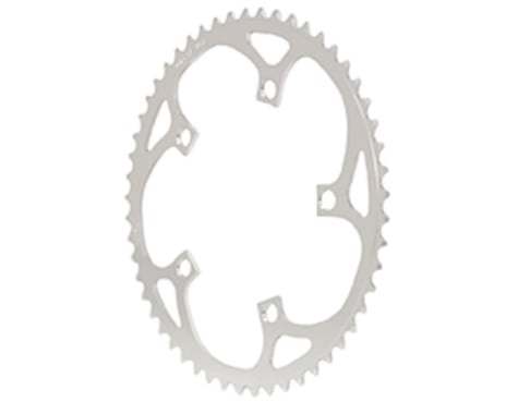 Vuelta Flat Road Chainring (Silver) (130mm BCD)