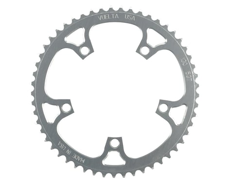 Vuelta Flat Road Chainring (Silver) (130mm BCD) (Single) (53T)
