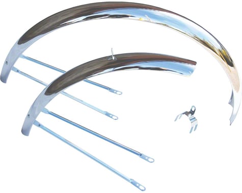 Wald Middleweight Metal Fenders (Chrome) (26")
