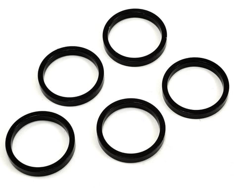 Wheels Manufacturing 1-1/8" Headset Spacers (Black) (5 Pack) (5mm)