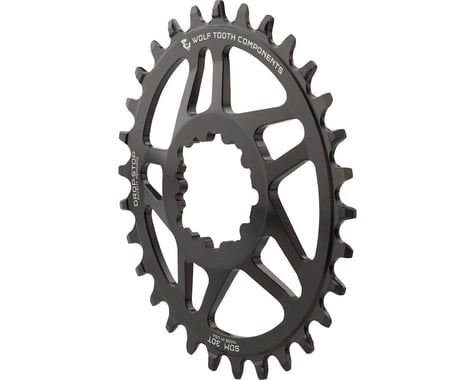 Wolf Tooth Components SRAM Direct Mount Elliptical Chainring (Black) (Drop-Stop A) (Single) (0mm Offset) (34T)