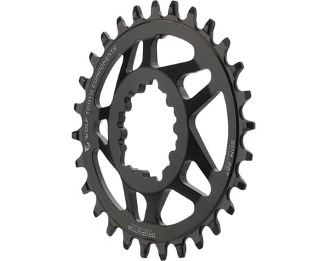 Wolf Tooth Components SRAM Direct Mount Elliptical Chainring (Black) (Drop-Stop A) (Single) (6mm Offset) (28T)