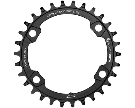 Wolf Tooth Components Shimano Chainring (Black) (XT 8000/SLX M7000) (Drop-Stop ST) (Single) (30T)