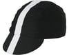Pace Sportswear Classic Cycling Cap (Black w/ White Tape) (M/L)
