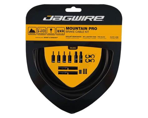 Jagwire Mountain Pro Brake Cable Kit (Stealth Black) (Stainless) (1.5mm) (1500/2800mm)
